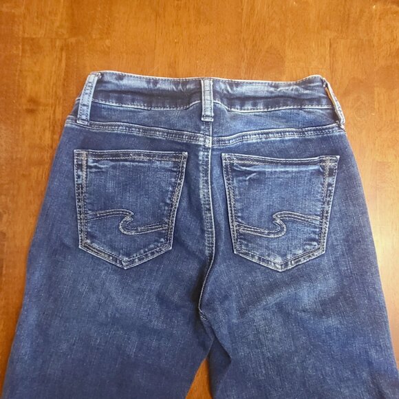 Silver ~ Sz W25 / L23.5 ~ Suki Capri Jeans ~ Excellent / New Condition - Picture 6 of 10